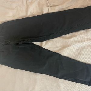 Edit Bauer black mom jean high rise pleated carrot jean